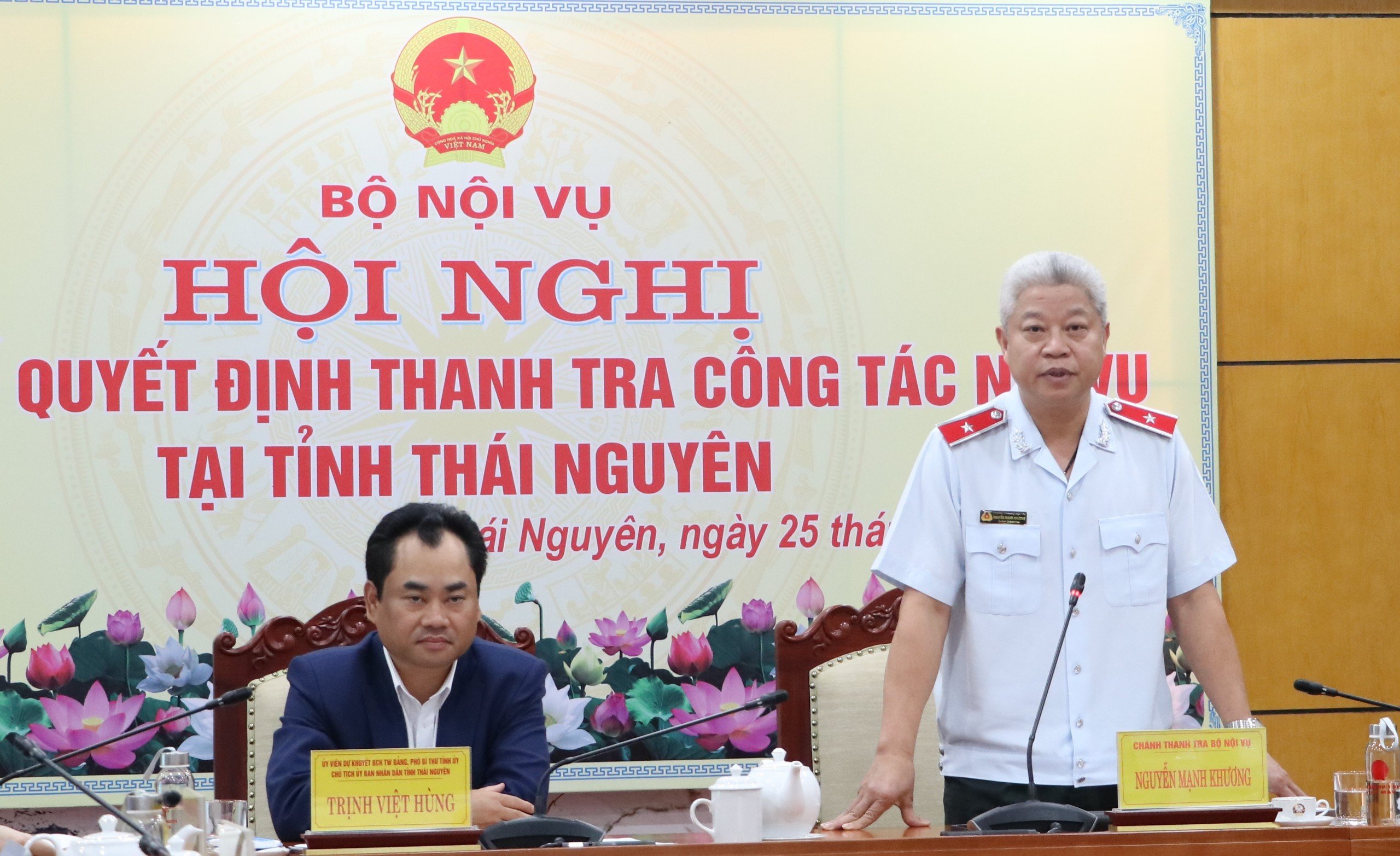 Công bố quyết định thanh tra tại tỉnh Thái Nguyên